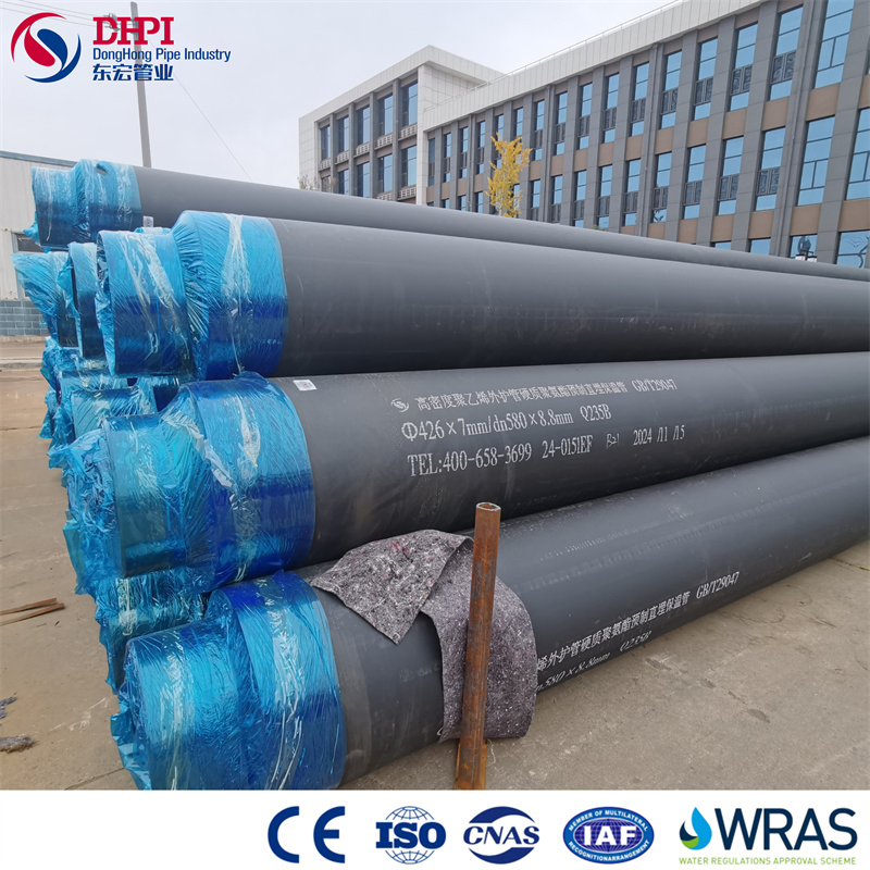 Polyurethane Coating HDPE Underground Direct Buried Pre Insulated Steel Pipe Insulation