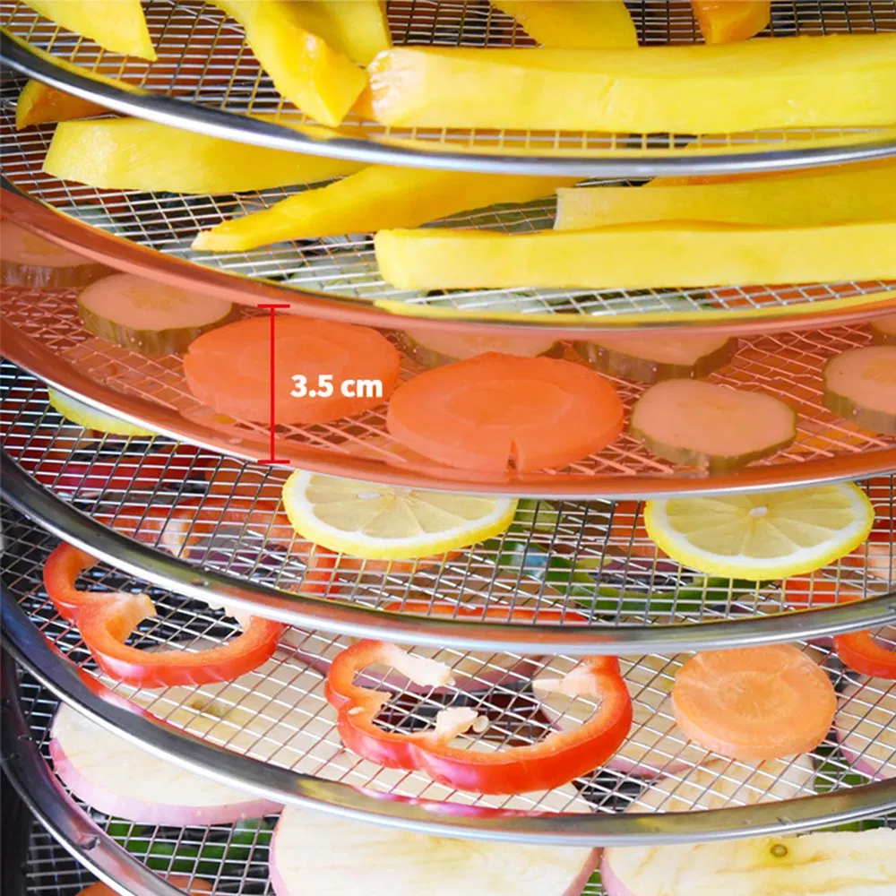 Full Automatic Rotary Food Vegetable Dryer Electric Fruit Dehydrator with 16 Trays