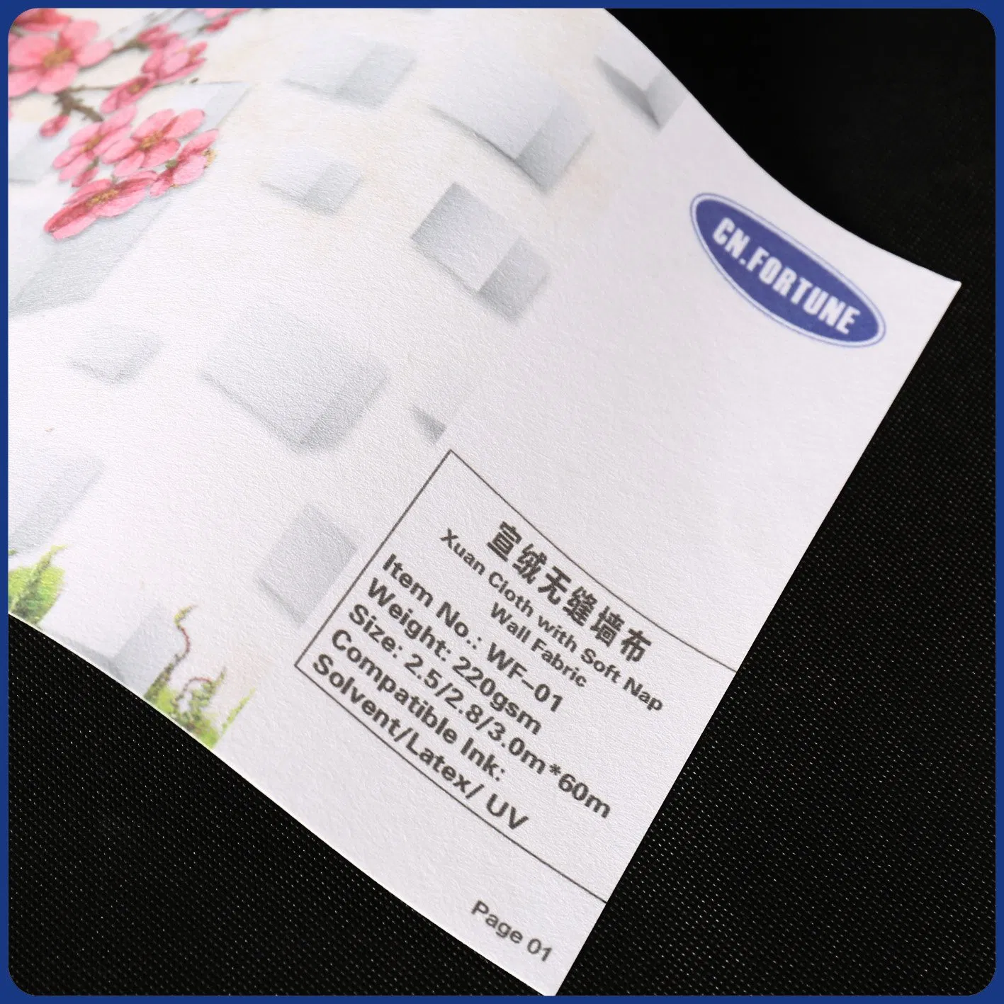 Factory Direct Large Format Printing Wallpaper Wall Fabric