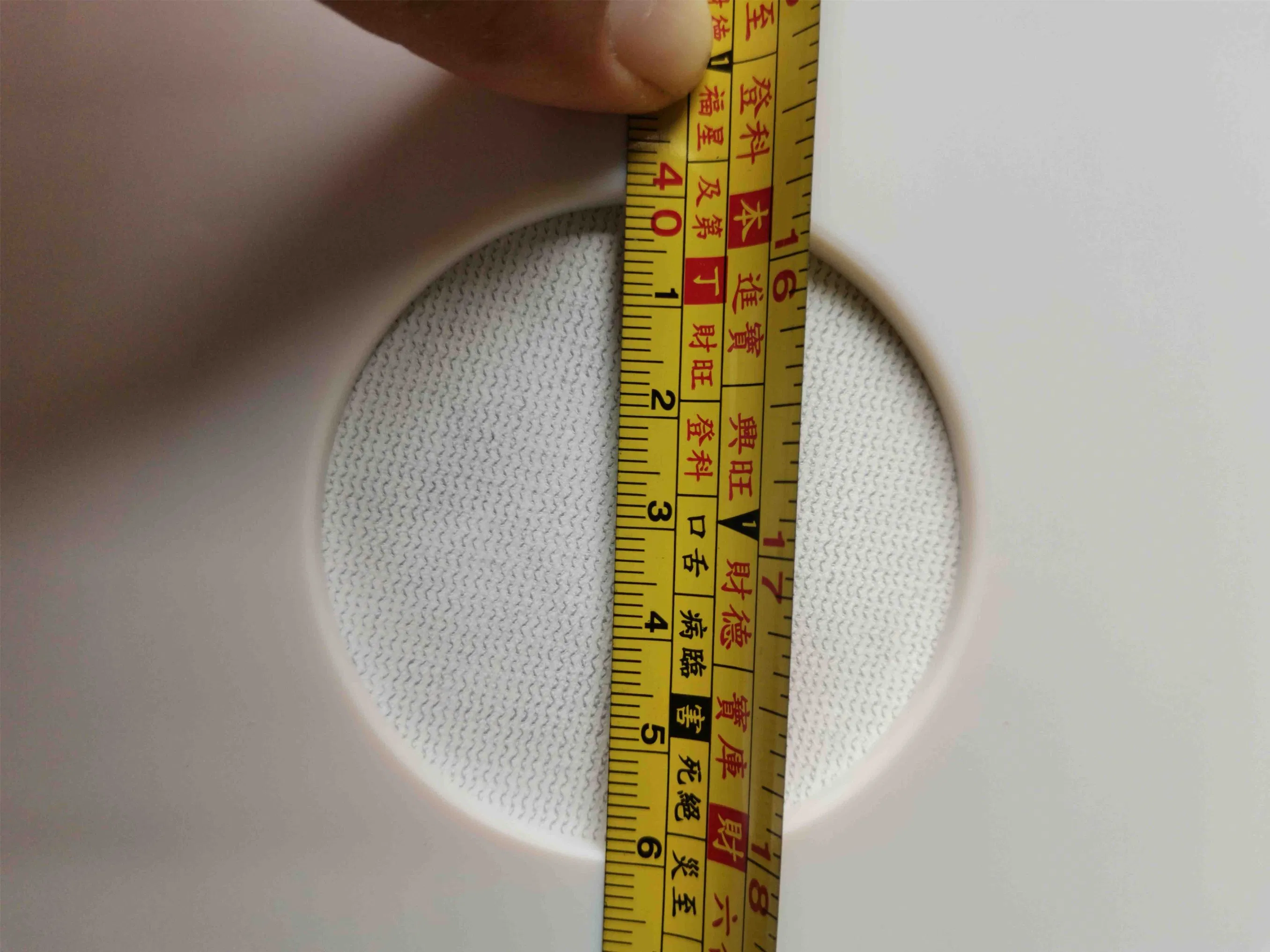 White Opaque Ceramic Glass with Pattern Printing