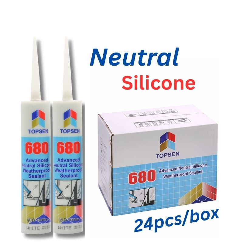 Topsen 680 100% Silicone Sealant Guaranteed No White Oil, No Shrinkage