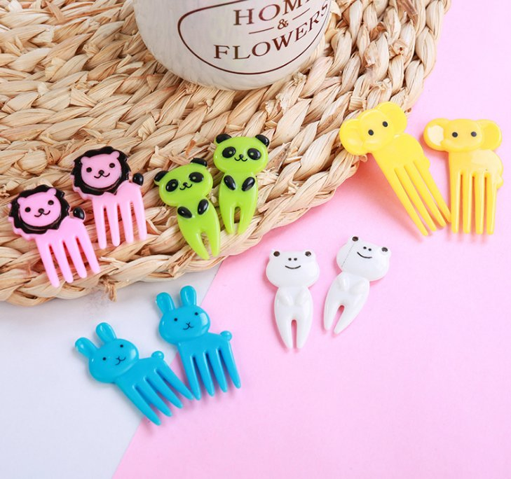 Aohea Children's Food Picks Fruit Forks Mini Fruit Forks Toothpicks Reusable Fruit Toothpicks