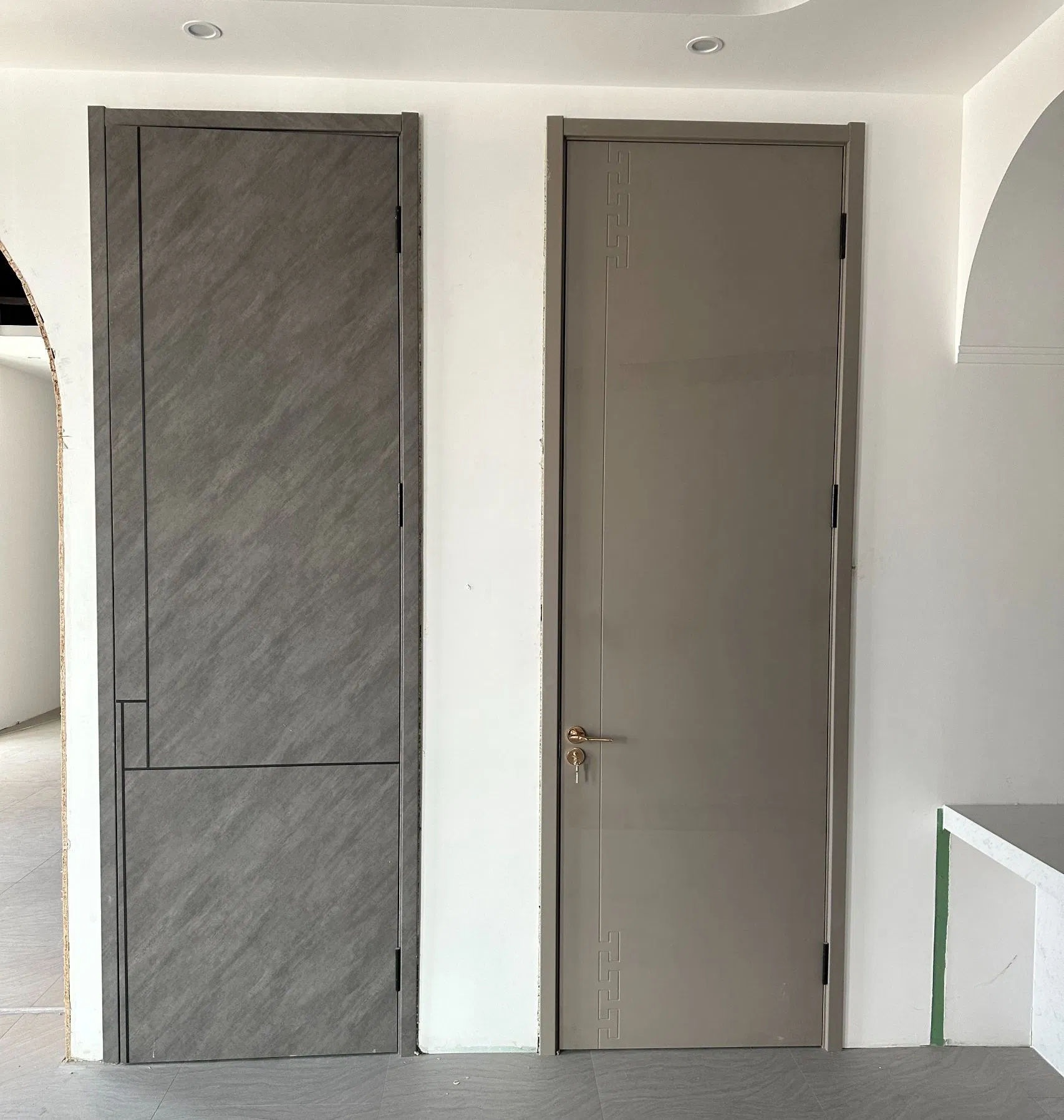 Wooden/Glass/Alumunium Interior Doors Invisible Sliding Door