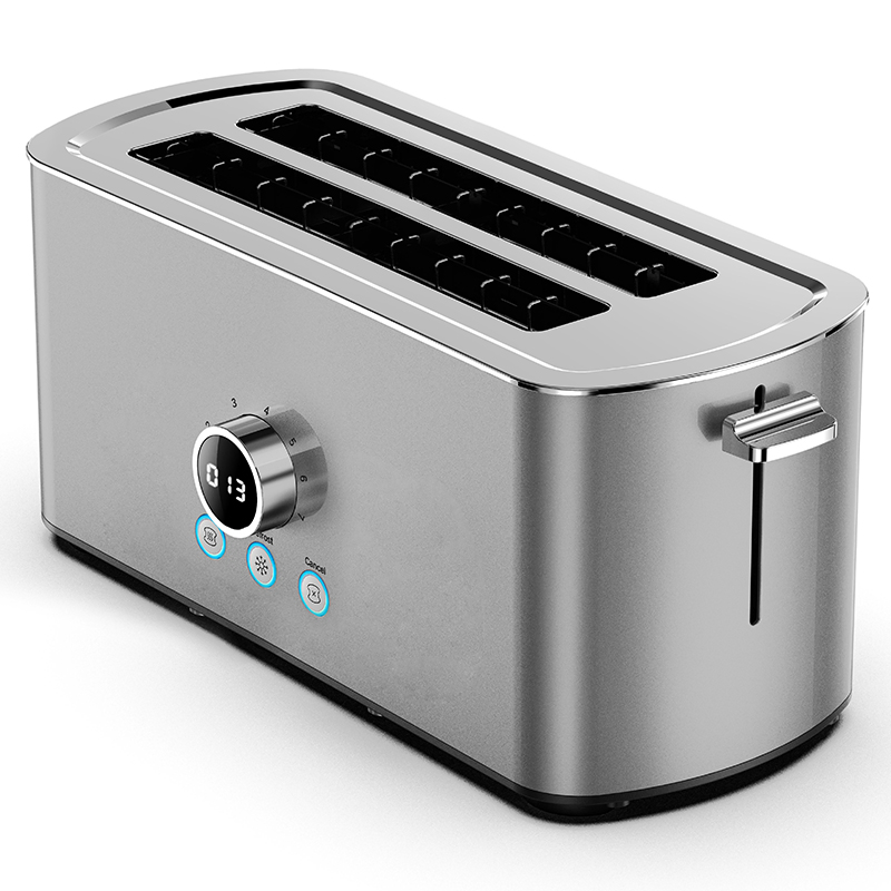 Tenfly Bread Maker Factory Custom Wide Slot Stainless Steel 4 Slice Toaster