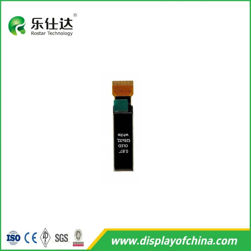 0.87'' 32X128 Dots White Color Pmoled Display Module with Iic Interface