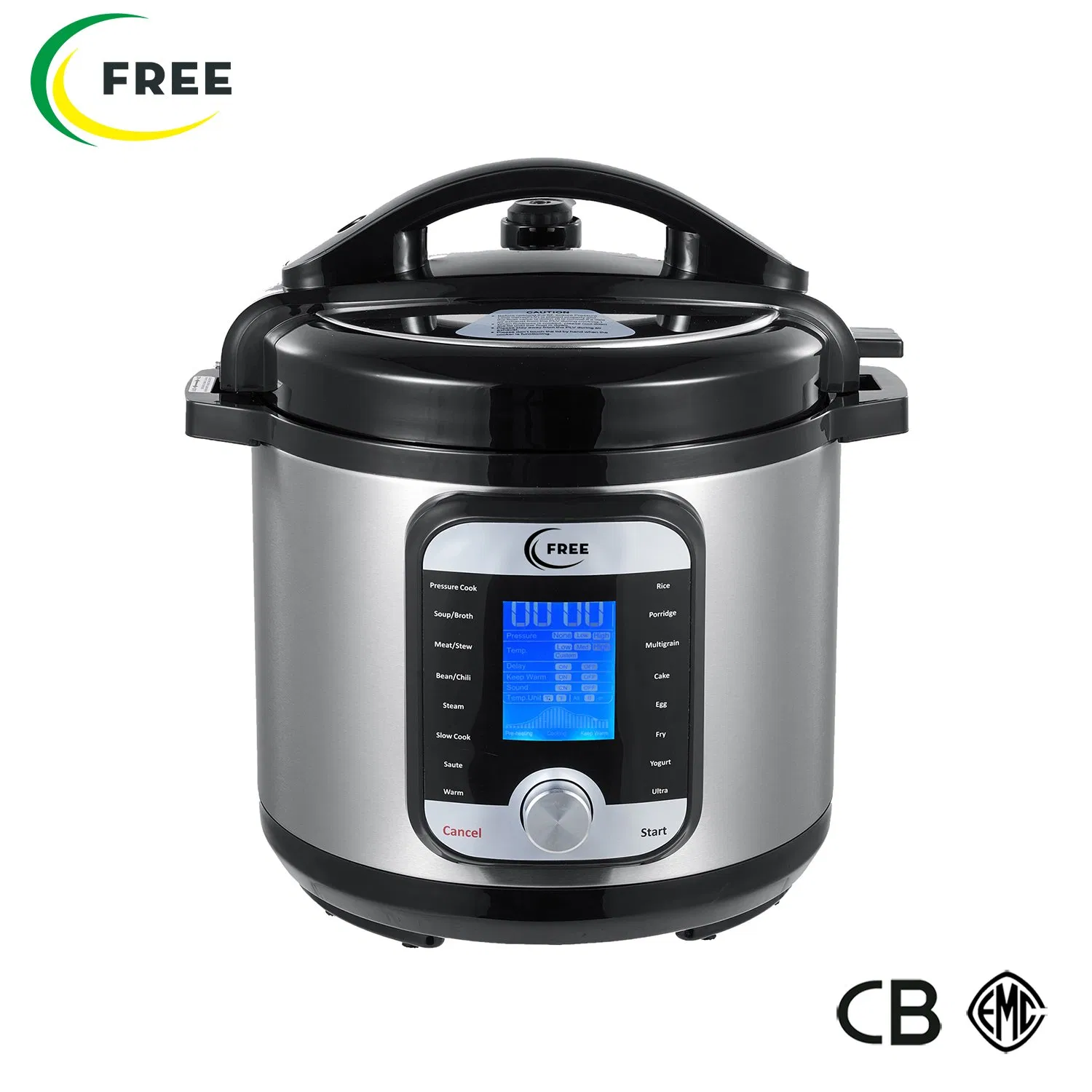 Large LCD Display Multi-Use 6 Quart Electric Pot 14in1 Slow Cooker