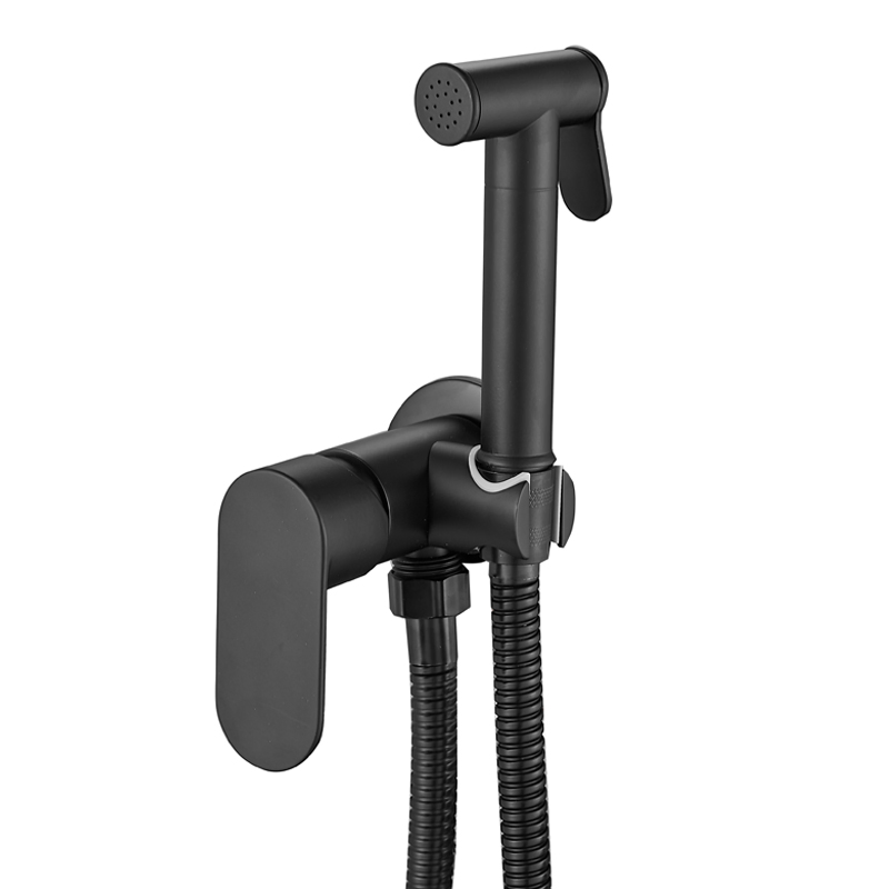 Bathroom Wall Mounted Chrome Brass Portable Single Handle Bidet Sprayer