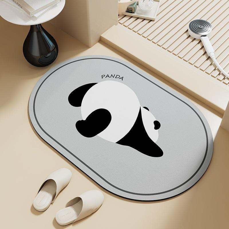 Wholesale Cartoon Dachshund Quick Dry Drop Anti Stain Bathroom Mat for Home Use