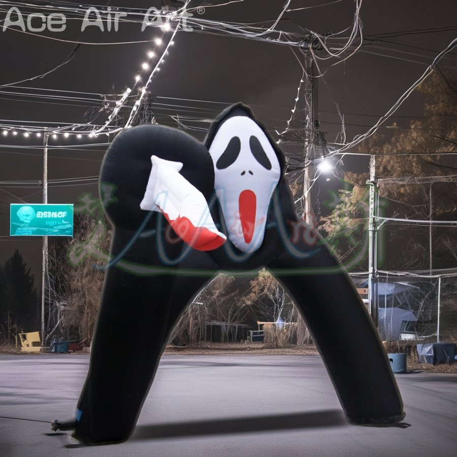 Custom Halloween Outdoor Inflatable Killer Arch for Halloween Decoration