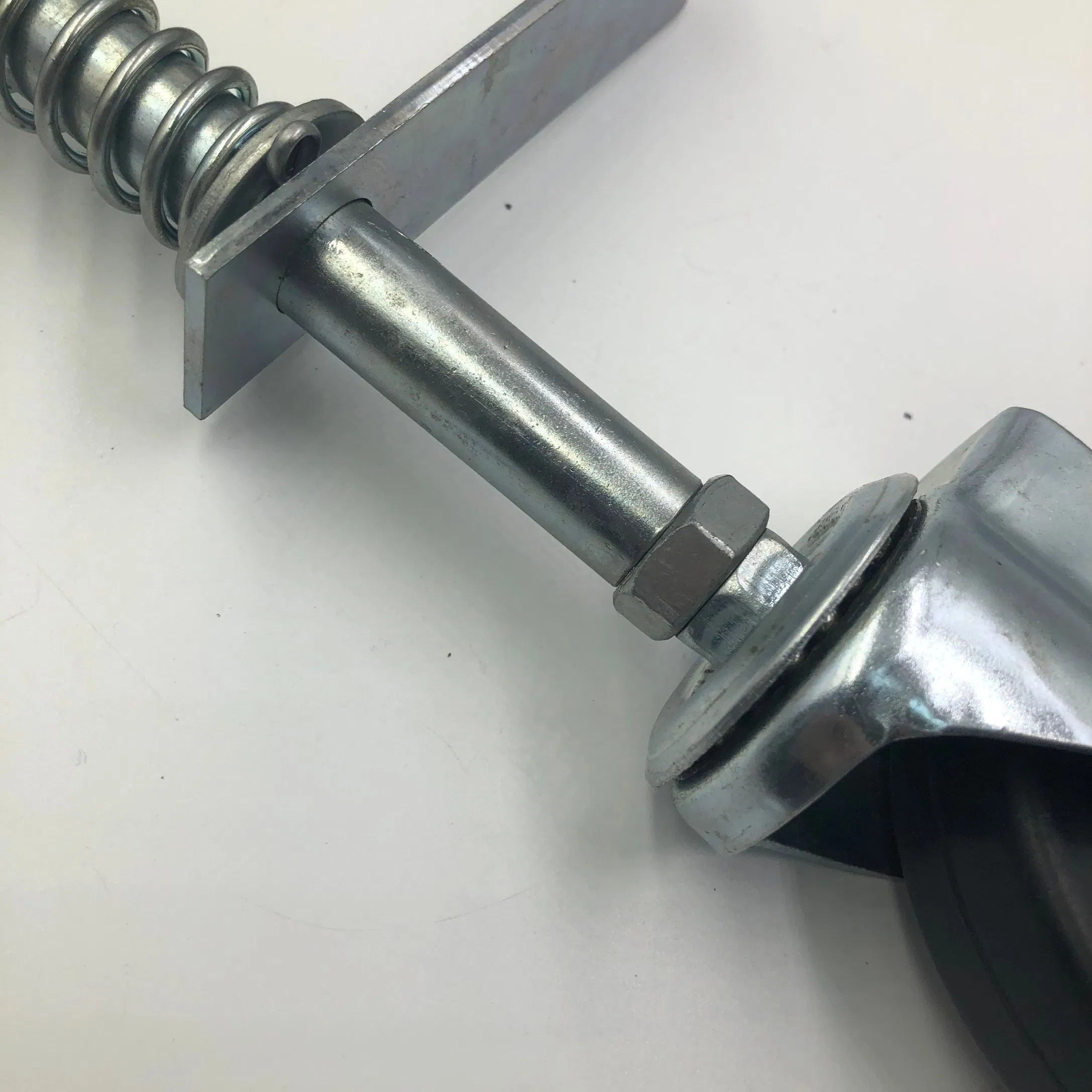 Rubber Gate Wheel Spring Loaded Swivel Caster Heavy Duty Wheels