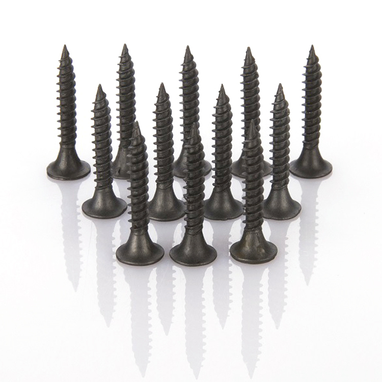 Black Phosphated Drywall Screws for Roofing, Wall, and Wood Fastening