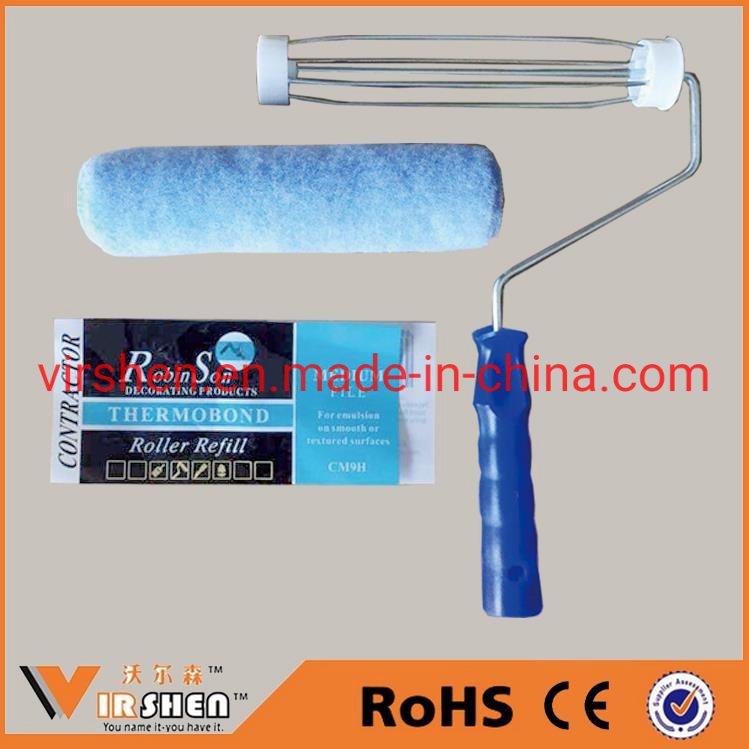 Blue Paint Roller and Brush with Metal or Plastic Handle