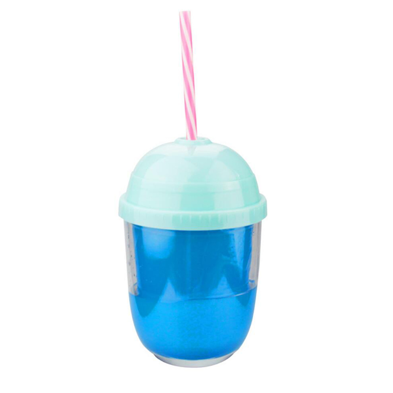 Детская пластиковая бутылка для воды с трубочкой 12 унций