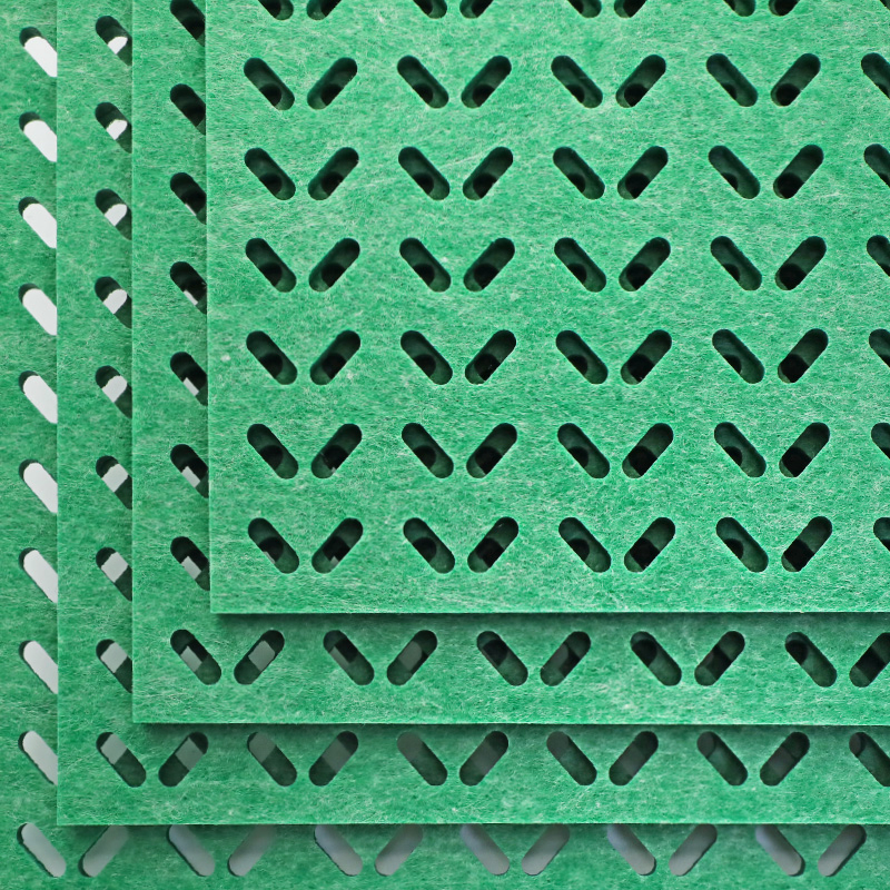 Decorative 9/12mmm Customization Acoustic Hexagonal Pet Felt 100% Polyester Acoustic Panel