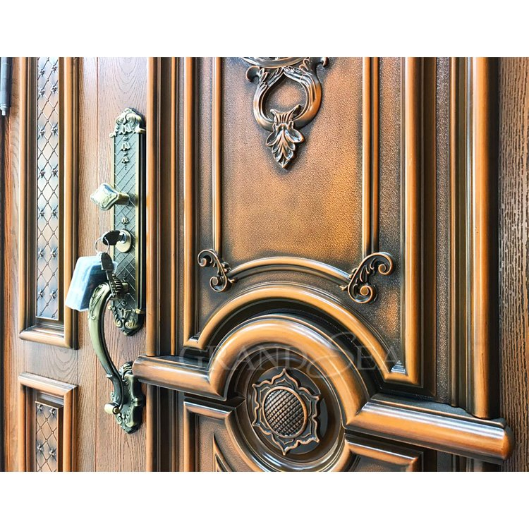 Chinese Manufacturer Aluminum Art Outdoor Patio Door Villa Door Aluminum Gate