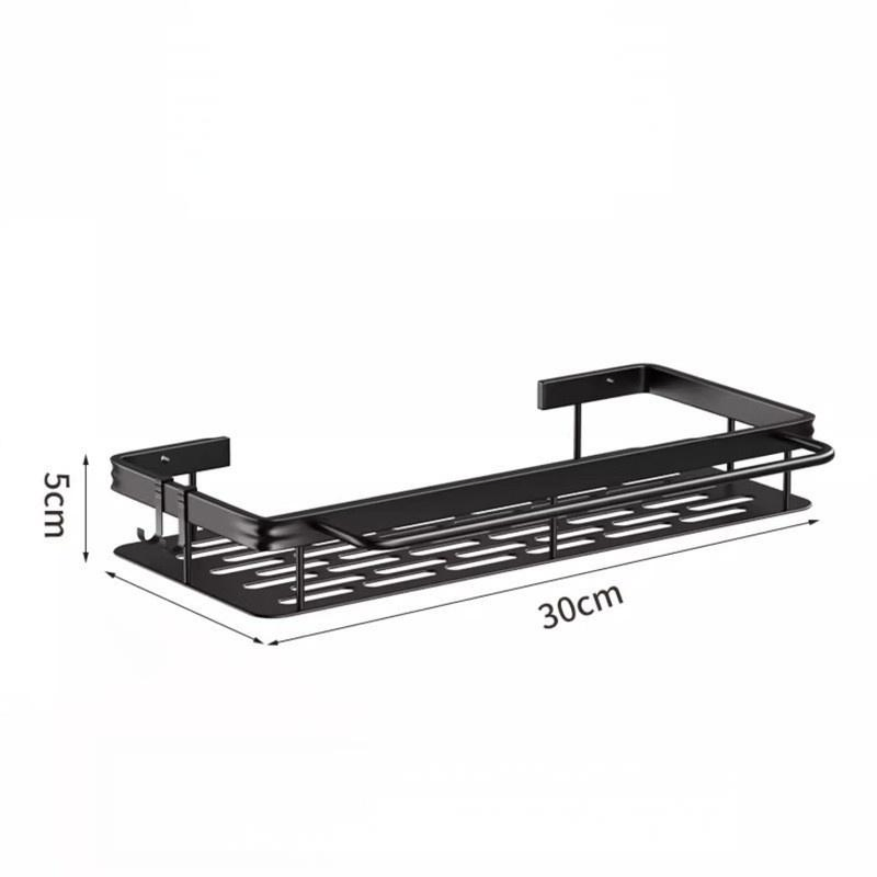 Bathroom Wall Mounted Shelf No Drill Toilet Shower Sink Storage Rack