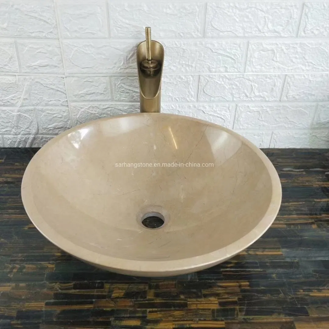 Cabinet Countertop Bathroom Sink Cheap Fashion Black Marble Pedestal Wash Basin