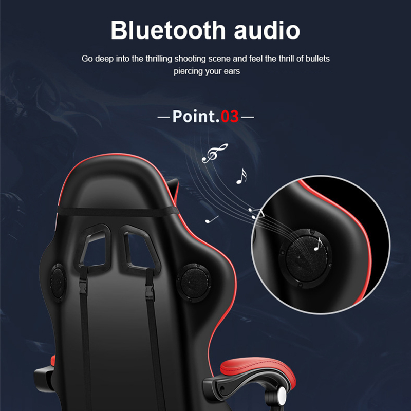 High Quality Luxury Executive Chairs RGB LED Light Racing Computer PC Gaming Chair for Office