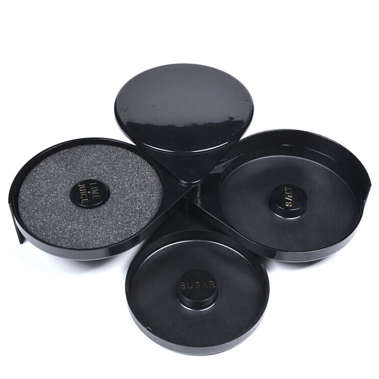 Bar Use Black Color Eco-Friendly ABS Plastic Bar Napkin Caddy