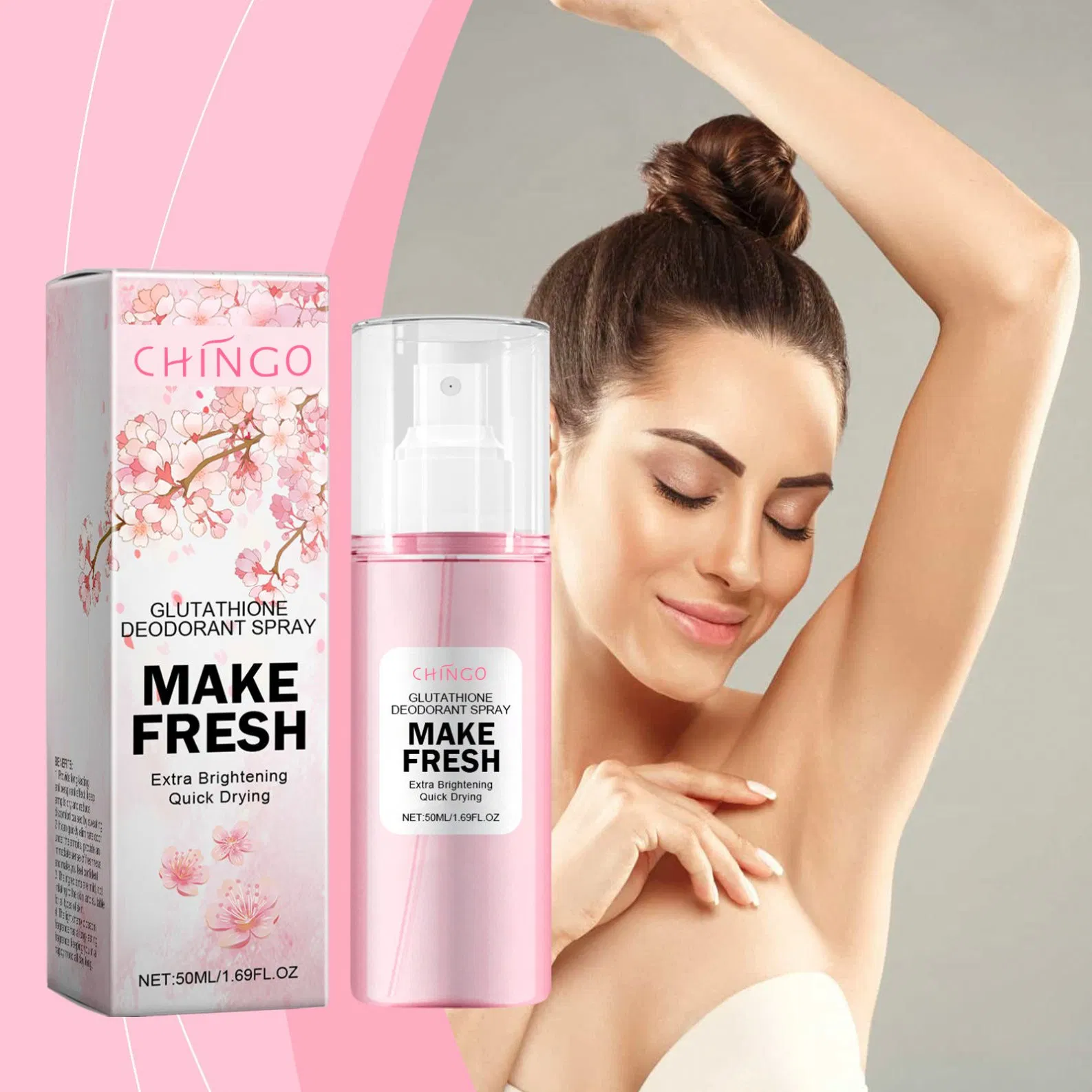 Underarm Deodorant Spray Refreshing Removal Odor Body Care Long Lasting