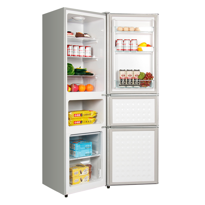 China Factory Great Quality Three Door Top Freezer Household Refrigerator Bcd-206s