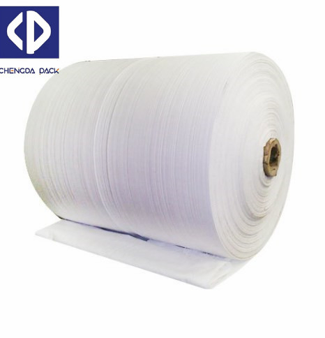 Reusable PP Cylinder Waterproof Fabric Roll Woven Polypropylene Laminated Fabric Roll for PP Woven Bag FIBC Big Bag Packing