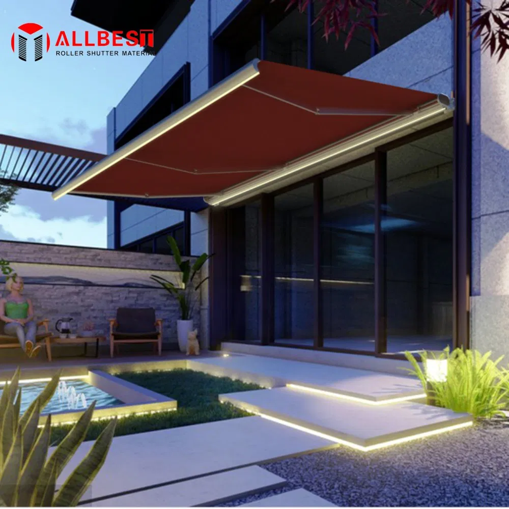 High-Quality Full Enclosure Cassette Arm Awning for Patio, Cafe, and Hotel