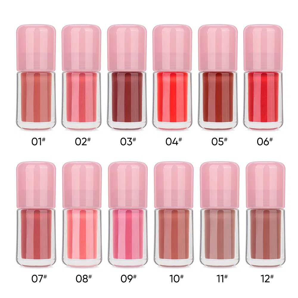 Brightening Water Lipstick Vegan High Pigmented Glossy Aqua Glow Lip Gloss Private Label