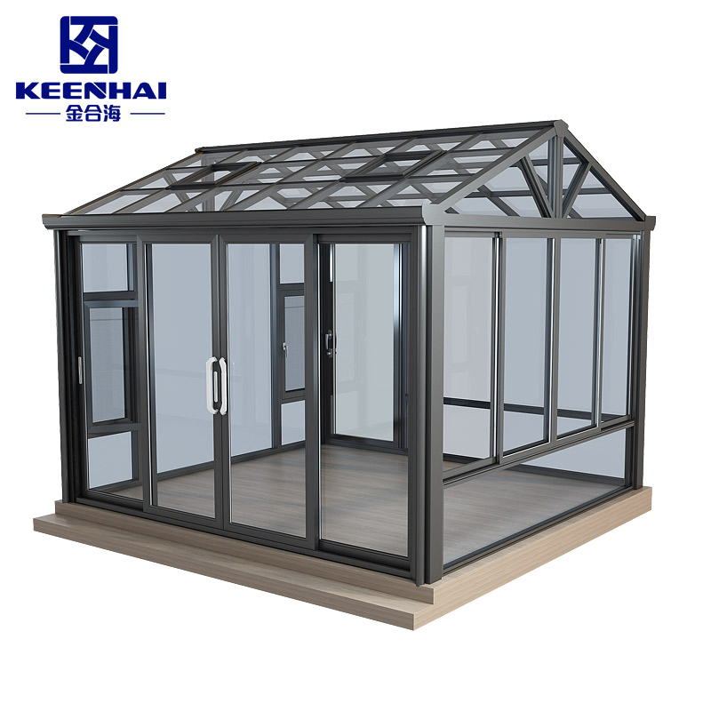 Thermal Break Prefab DIY Modular Homes House Aluminium Glass Sunroom
