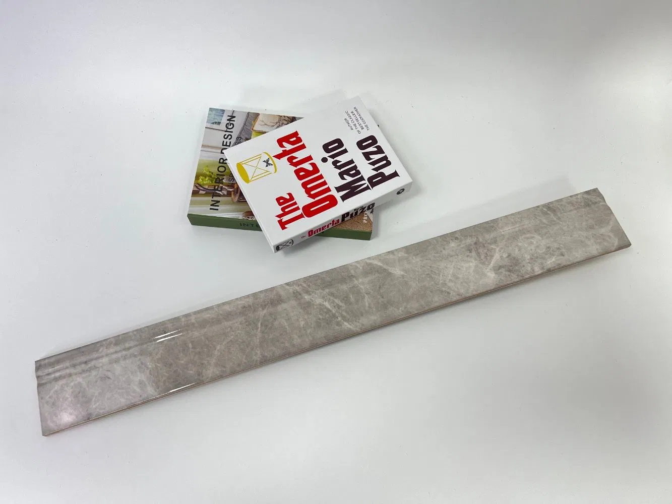 100X800mm Glazed Porcelain Tile Dark Color Skirting Border Tile for House Decorative