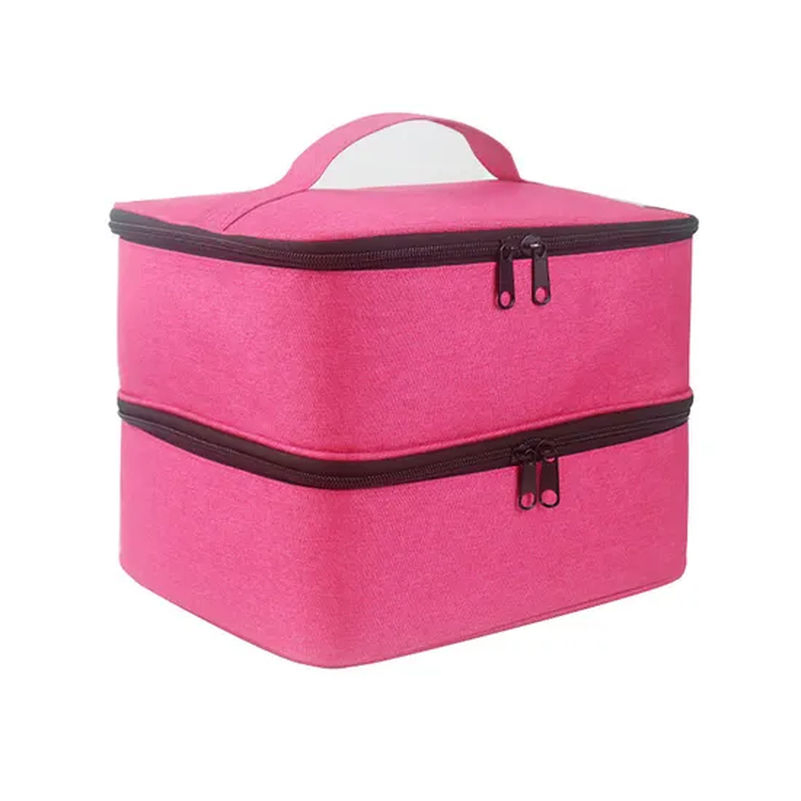 Double-Layer Nail Polish Carrying Case Organizers and Storage Bag Tg010_13