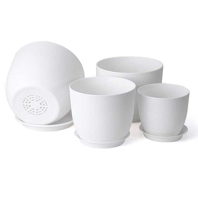 Горшок для цветов пластиковый