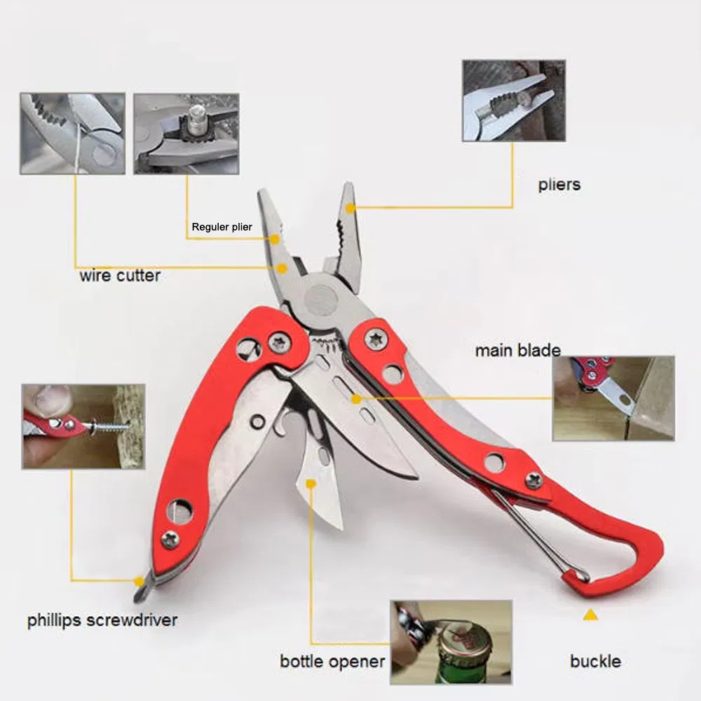 Многофункциональный складной инструмент EDC с плоскогубцами