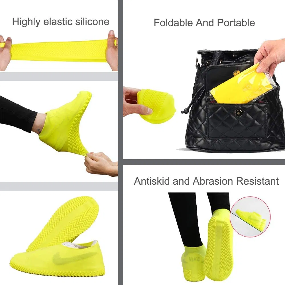 Silicone Shoe Cover Waterproof Rainproof Shoe Cover Wearable Portable Shoe Cover