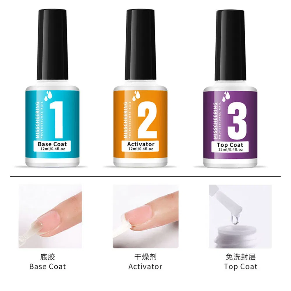 7 Colors Nail Dipping Powder System Kit, Manicure Extension Gel Acrylic Powder Nails