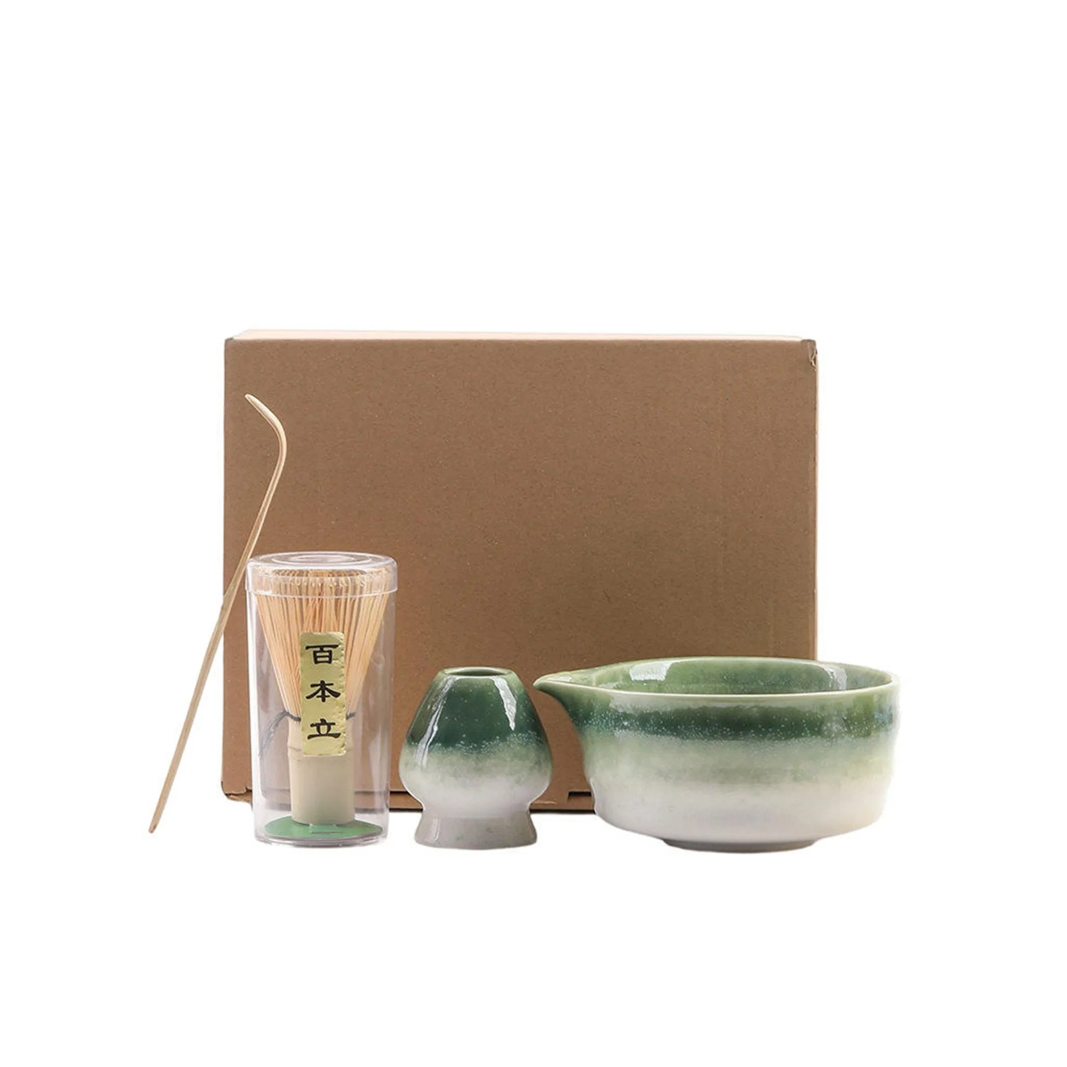 Matcha 4PCS/Set Tool Accessories Bamboo Bowl Spoon Tea Brush