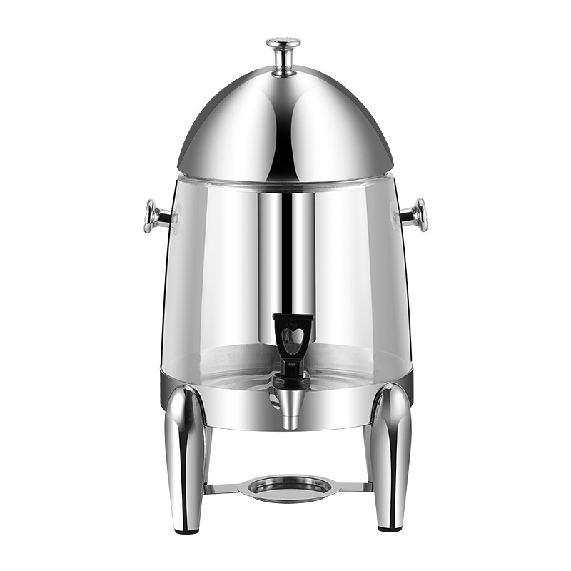 Gold 12L Stainless Steel Visible Juice Dispenser PC Barrel Coffee Urm