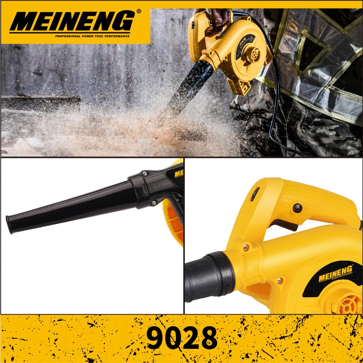 Powerful 9028 Electric Blower for Efficient Outdoor Cleanup