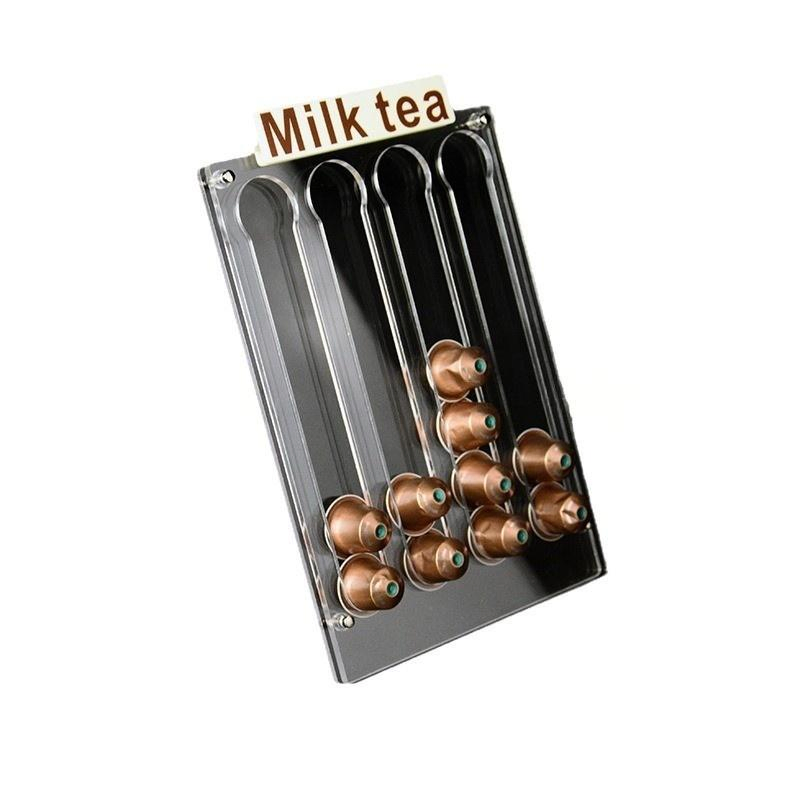Clear Acrylic Coffee Milk Tea Capsule Display Rack