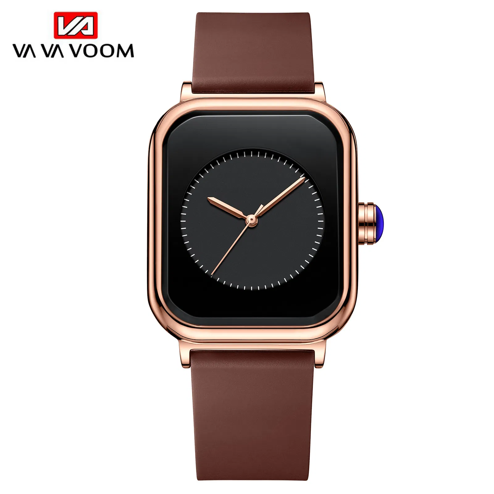 New Fashion Square Women's Watch Waterproof Silicone Strap Smart Quartz Watches