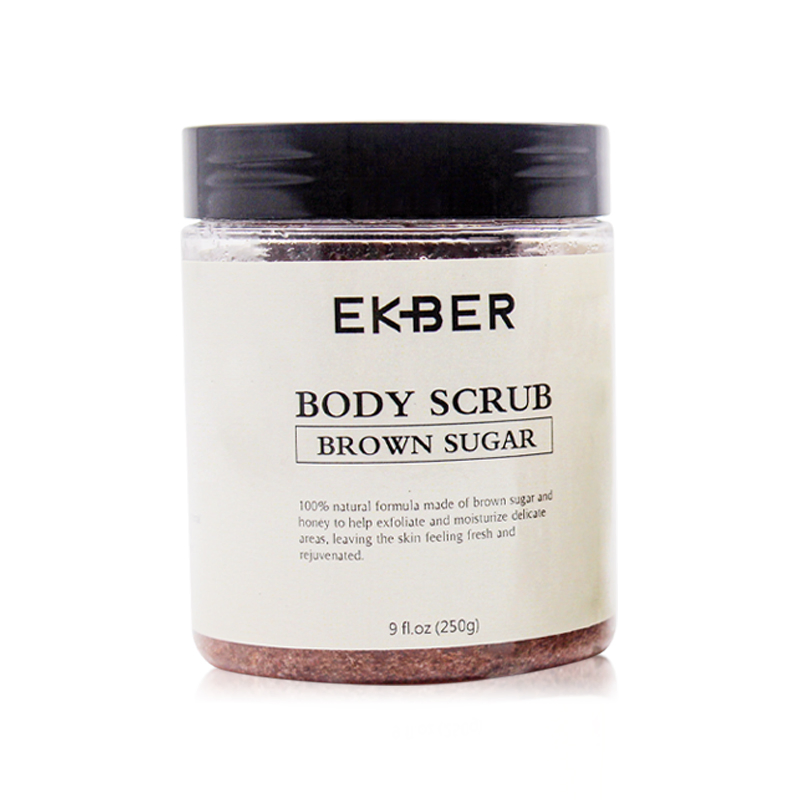 Hot Sale 100% Natural Body Scrub Cellulite Reduction Exfoliating Whipped Honey Brown Body Sugar Scrub