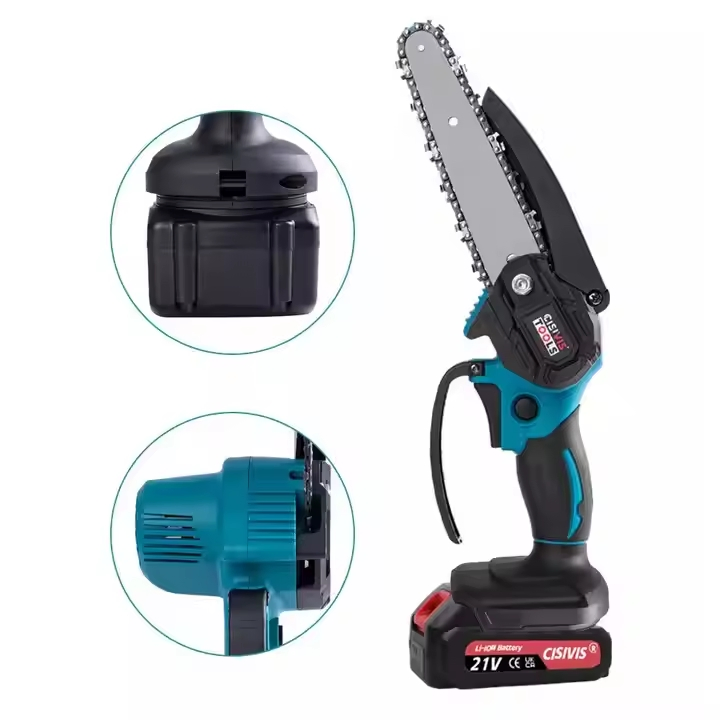 Factory Direct Sales 21V Industrial Chain Saw, Suitable for Various Home Gardening Sites