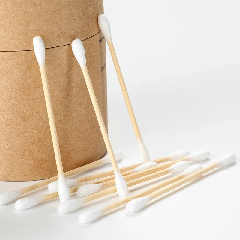Biodegradable Bamboo Cotton Ear Buds Factory Cotton Swabs