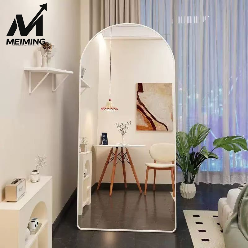 Dresser Smart Mirror, Wall-Mounted Dimming Defogger, LED Bathroom Mirror with Bluetooth.