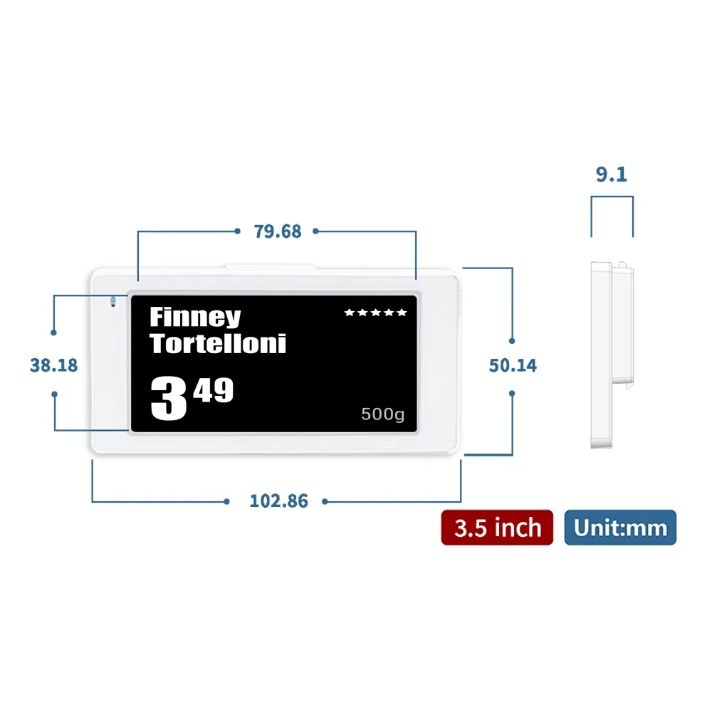 Dyesl 3.5 Inch E-Paper Digital Price Tag for Supermarkets Tag