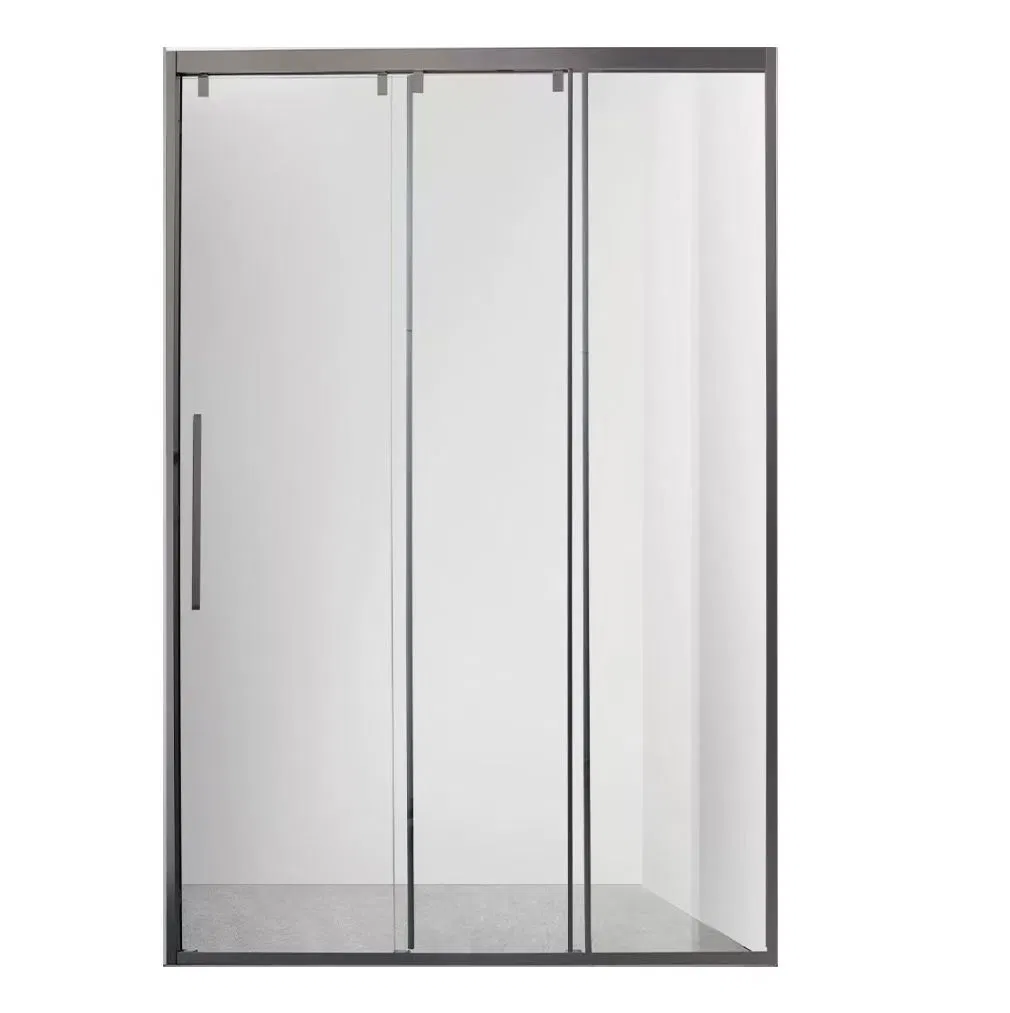 Aluminum Safety Tempered Glass Slender Frame Bathroom Shower Door Sliding Door