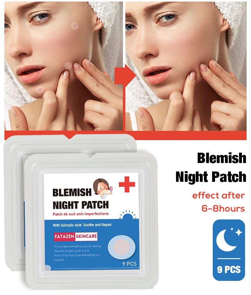 Natural Mild Non-Irritating Blemish Night Salicylic Acid Soothing Repair Acne Patch