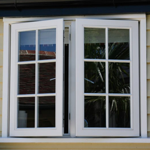 Smooth Aluminum-Clad-Windows and Timber Window with PVC Window China and Metal Window Sliding Door