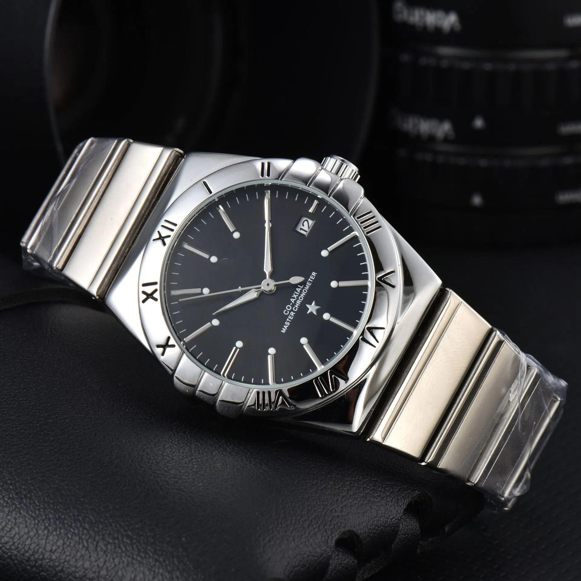 Hot Selling Moissanite Automatic Mechanical Watches Super Clone 1: 1 Silver Gold Clock Men's Business Luxury Gift Best Swiss Watch