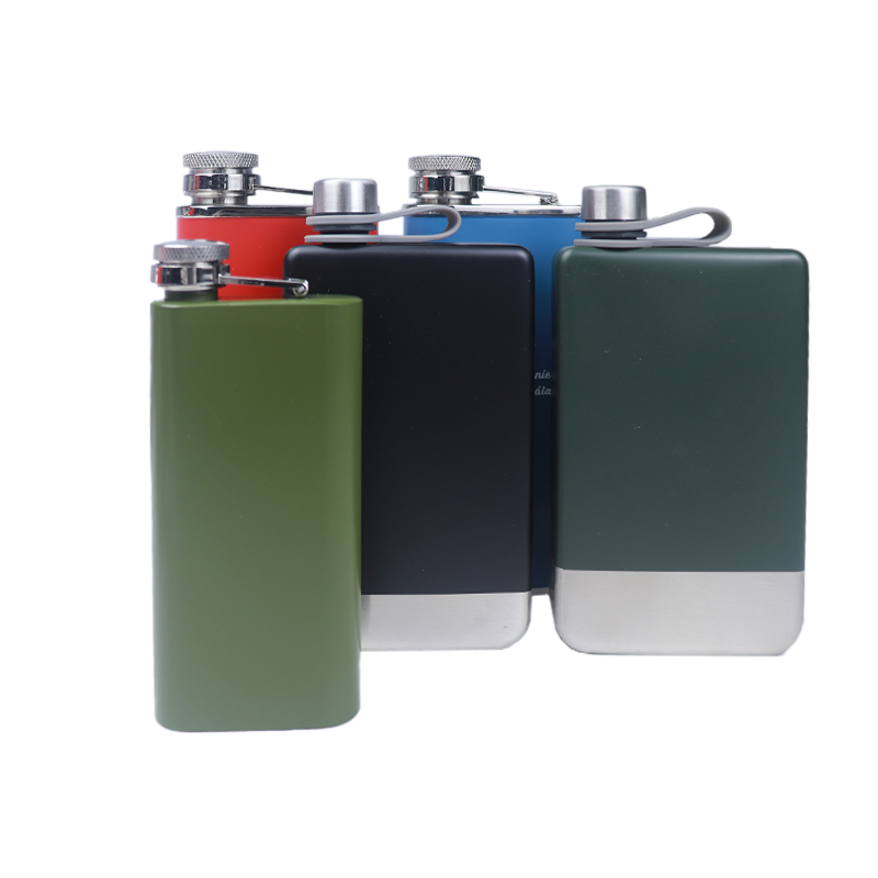 Matte Black Hip Flask Stainless Steel Liquor Whiskey Alcohol Flask Hip Flask